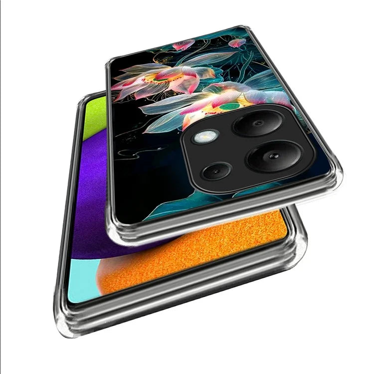 For Xiaomi Redmi Note 13 Pro 4G  /  Xiaomi Poco M6 Pro 4G Case Shock-Absorbent TPU Pattern Printed Phone Cover