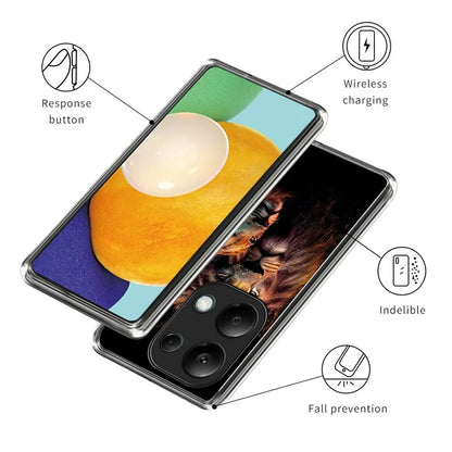 For Xiaomi Redmi Note 13 Pro 4G  /  Xiaomi Poco M6 Pro 4G Case Shock-Absorbent TPU Pattern Printed Phone Cover