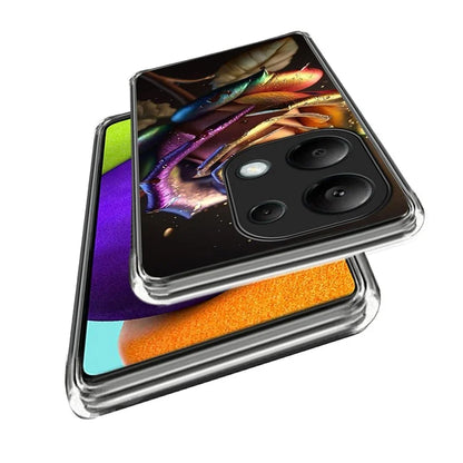 For Xiaomi Redmi Note 13 Pro 4G  /  Xiaomi Poco M6 Pro 4G Case Shock-Absorbent TPU Pattern Printed Phone Cover