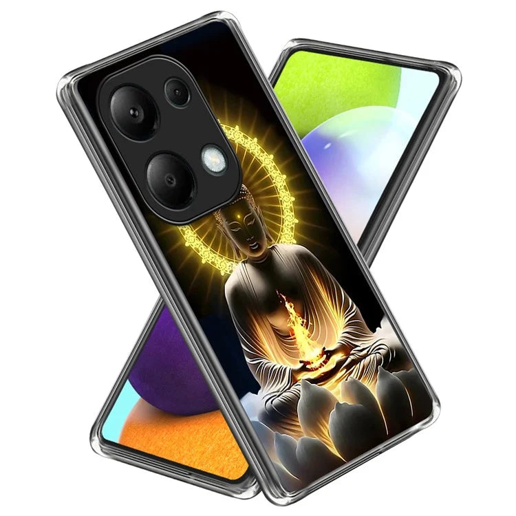 For Xiaomi Redmi Note 13 Pro 4G  /  Xiaomi Poco M6 Pro 4G Case Shock-Absorbent TPU Pattern Printed Phone Cover