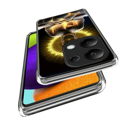 For Xiaomi Redmi Note 13 Pro 4G  /  Xiaomi Poco M6 Pro 4G Case Shock-Absorbent TPU Pattern Printed Phone Cover