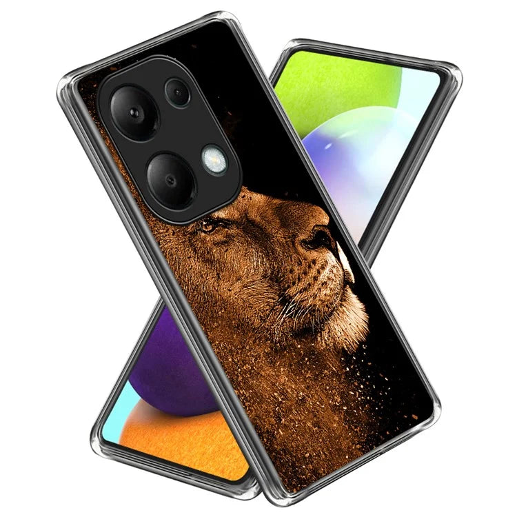 For Xiaomi Redmi Note 13 Pro 4G  /  Xiaomi Poco M6 Pro 4G Case Shock-Absorbent TPU Pattern Printed Phone Cover