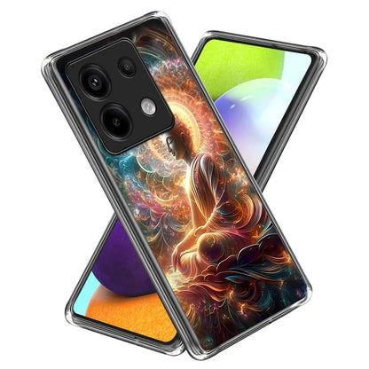 For Xiaomi Redmi Note 13 Pro 5G  /  Xiaomi Poco X6 5G Case Shock-Absorbent TPU Pattern Printed Phone Cover