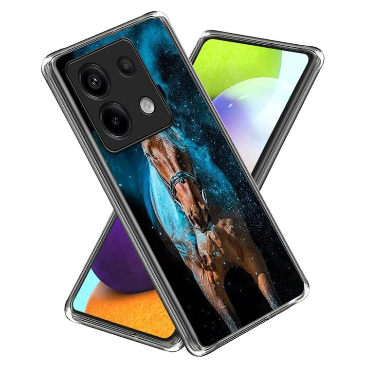 For Xiaomi Redmi Note 13 Pro 5G  /  Xiaomi Poco X6 5G Case Shock-Absorbent TPU Pattern Printed Phone Cover