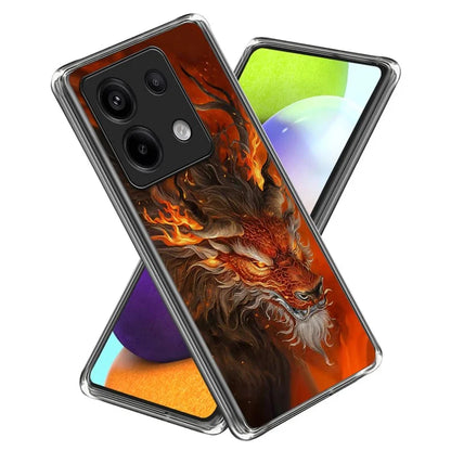 For Xiaomi Redmi Note 13 Pro 5G  /  Xiaomi Poco X6 5G Case Shock-Absorbent TPU Pattern Printed Phone Cover