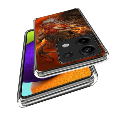 For Xiaomi Redmi Note 13 Pro 5G  /  Xiaomi Poco X6 5G Case Shock-Absorbent TPU Pattern Printed Phone Cover