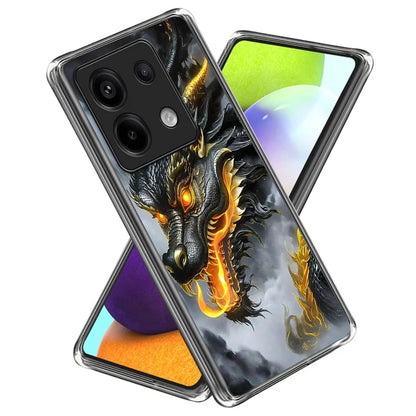 For Xiaomi Redmi Note 13 Pro 5G  /  Xiaomi Poco X6 5G Case Shock-Absorbent TPU Pattern Printed Phone Cover