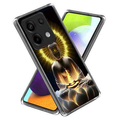 For Xiaomi Redmi Note 13 Pro 5G  /  Xiaomi Poco X6 5G Case Shock-Absorbent TPU Pattern Printed Phone Cover
