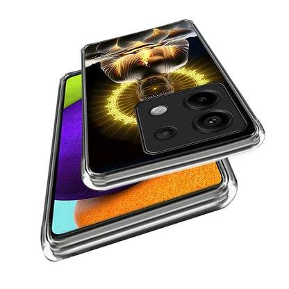 For Xiaomi Redmi Note 13 Pro 5G  /  Xiaomi Poco X6 5G Case Shock-Absorbent TPU Pattern Printed Phone Cover