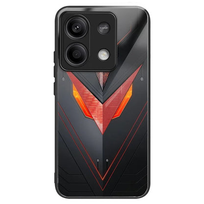 For Xiaomi Redmi Note 13 5G Case Tempered Glass TPU Drop-Proof Phone Cover Pattern Printing
