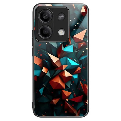 For Xiaomi Redmi Note 13 5G Case Tempered Glass TPU Drop-Proof Phone Cover Pattern Printing