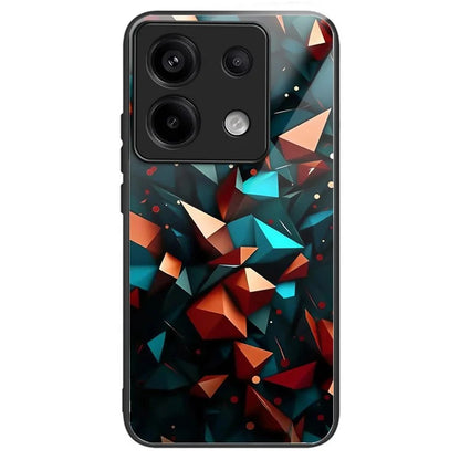 For Xiaomi Redmi Note 13 Pro 5G / Xiaomi Poco X6 5G Case Tempered Glass TPU Drop-Proof Phone Cover Pattern Printing