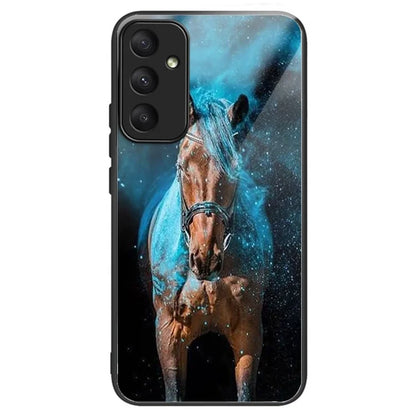 For Samsung Galaxy A35 5G Case Tempered Glass TPU Drop-Proof Phone Cover Pattern Printing