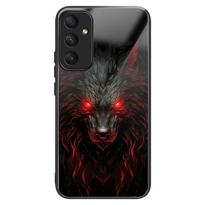 For Samsung Galaxy A55 5G Case Tempered Glass TPU Drop-Proof Phone Cover Pattern Printing