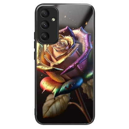 For Samsung Galaxy A55 5G Case Tempered Glass TPU Drop-Proof Phone Cover Pattern Printing