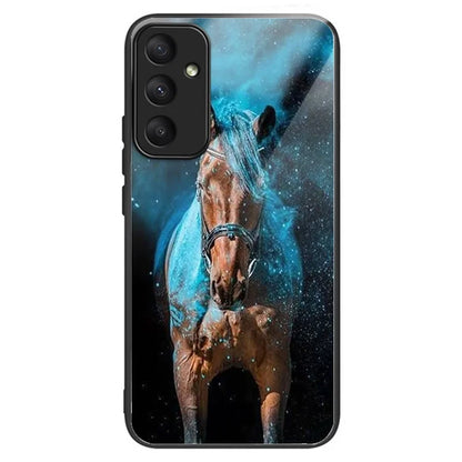 For Samsung Galaxy A55 5G Case Tempered Glass TPU Drop-Proof Phone Cover Pattern Printing