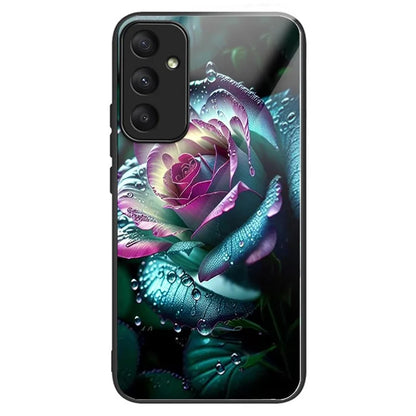 For Samsung Galaxy A55 5G Case Tempered Glass TPU Drop-Proof Phone Cover Pattern Printing