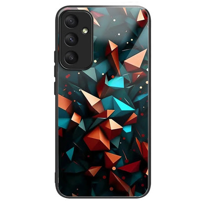 For Samsung Galaxy A55 5G Case Tempered Glass TPU Drop-Proof Phone Cover Pattern Printing