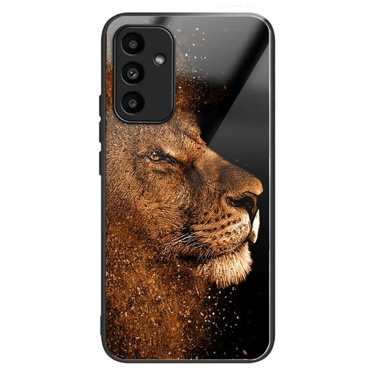 For Samsung Galaxy A15 4G / 5G Case Tempered Glass TPU Drop-Proof Phone Cover Pattern Printing