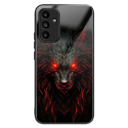 For Samsung Galaxy A15 4G / 5G Case Tempered Glass TPU Drop-Proof Phone Cover Pattern Printing