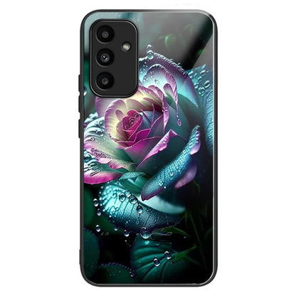 For Samsung Galaxy A15 4G / 5G Case Tempered Glass TPU Drop-Proof Phone Cover Pattern Printing