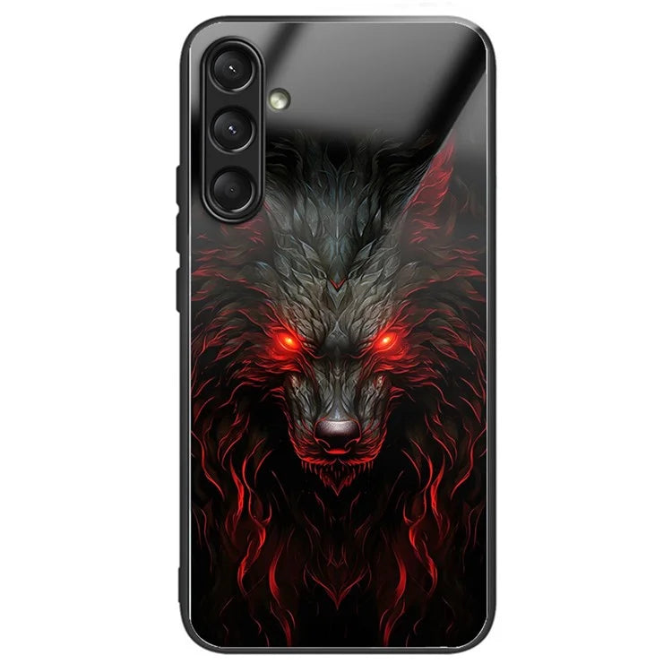 For Samsung Galaxy A16 5G Case Tempered Glass TPU Drop-Proof Phone Cover Pattern Printing