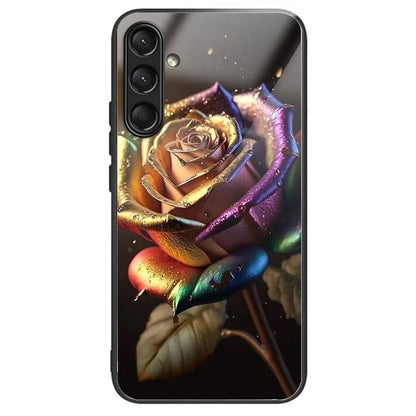 For Samsung Galaxy A16 5G Case Tempered Glass TPU Drop-Proof Phone Cover Pattern Printing