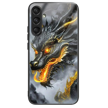 For Samsung Galaxy A16 5G Case Tempered Glass TPU Drop-Proof Phone Cover Pattern Printing