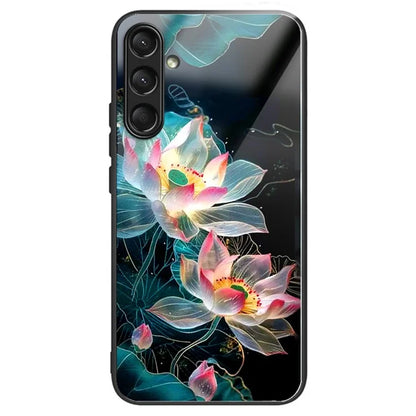 For Samsung Galaxy A16 5G Case Tempered Glass TPU Drop-Proof Phone Cover Pattern Printing