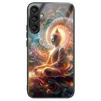 For Samsung Galaxy A16 5G Case Tempered Glass TPU Drop-Proof Phone Cover Pattern Printing