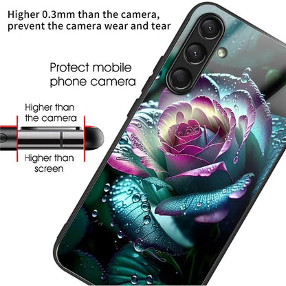 For Samsung Galaxy A16 5G Case Tempered Glass TPU Drop-Proof Phone Cover Pattern Printing