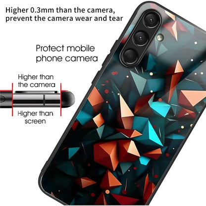 For Samsung Galaxy A16 5G Case Tempered Glass TPU Drop-Proof Phone Cover Pattern Printing