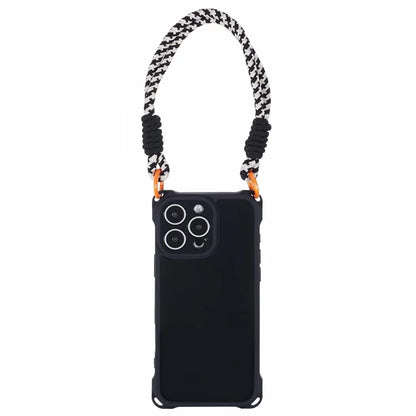 For iPhone 16 Pro Max Case Reinforced Corner Shockproof TPU Phone Cover with Wrist Strap
