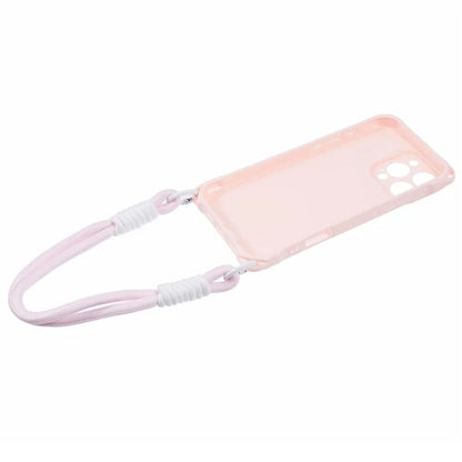 For iPhone 16 Pro Max Case Reinforced Corner Shockproof TPU Phone Cover with Wrist Strap