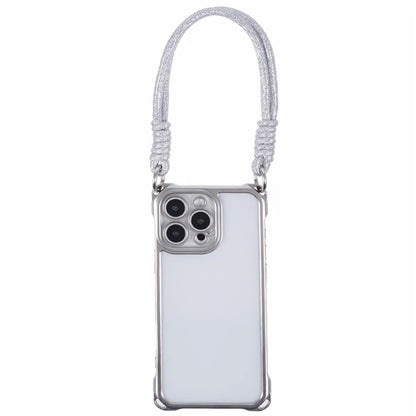 For iPhone 16 Pro Max Case Reinforced Corner Shockproof TPU Phone Cover with Wrist Strap