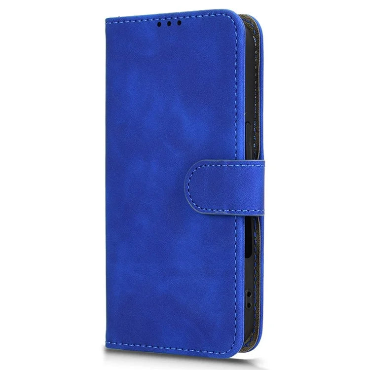 For iPhone 16 Pro Leather Case Skin-Feel Anti-Drop Wallet Flip Phone Cover