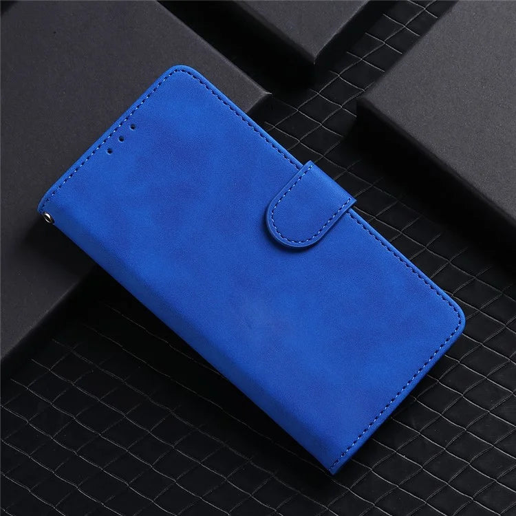 For iPhone 16 Pro Leather Case Skin-Feel Anti-Drop Wallet Flip Phone Cover