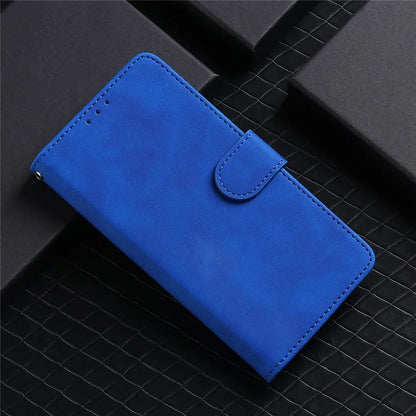 For iPhone 16 Pro Leather Case Skin-Feel Anti-Drop Wallet Flip Phone Cover