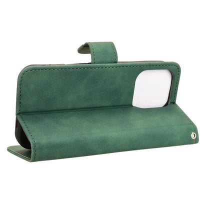 For iPhone 16 Pro Leather Case Skin-Feel Anti-Drop Wallet Flip Phone Cover