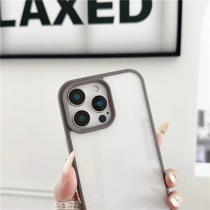 For iPhone 16 Pro Case TPU+PC Crystal Clear Back Cover with Lanyard Holes