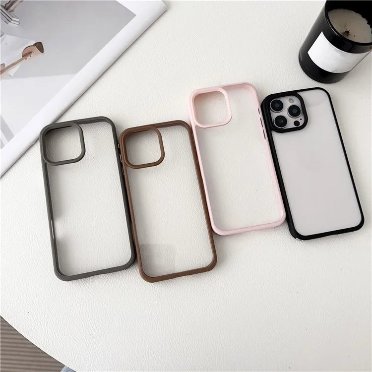 For iPhone 16 Pro Max Case TPU+PC Crystal Clear Back Cover with Lanyard Holes