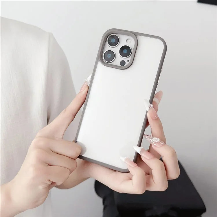 For iPhone 16 Pro Max Case TPU+PC Crystal Clear Back Cover with Lanyard Holes