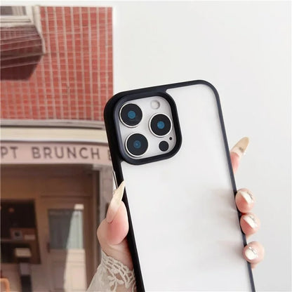 For iPhone 16 Pro Max Case TPU+PC Crystal Clear Back Cover with Lanyard