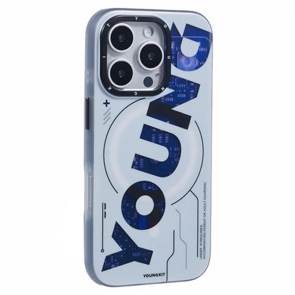 YOUNGKIT Future Series for iPhone 16 Pro Case Compatible with MagSafe IMD TPU Anti-Scratch Cover