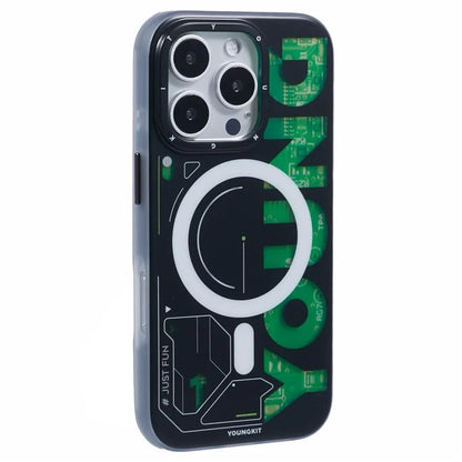 YOUNGKIT Future Series for iPhone 16 Pro Case Compatible with MagSafe IMD TPU Anti-Scratch Cover