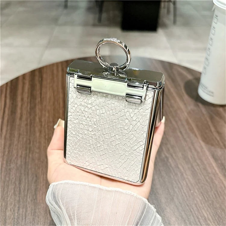 For Huawei Pocket 2 Case Fish Scale Texture Ring Holder PC Rhinestone Phone Cover