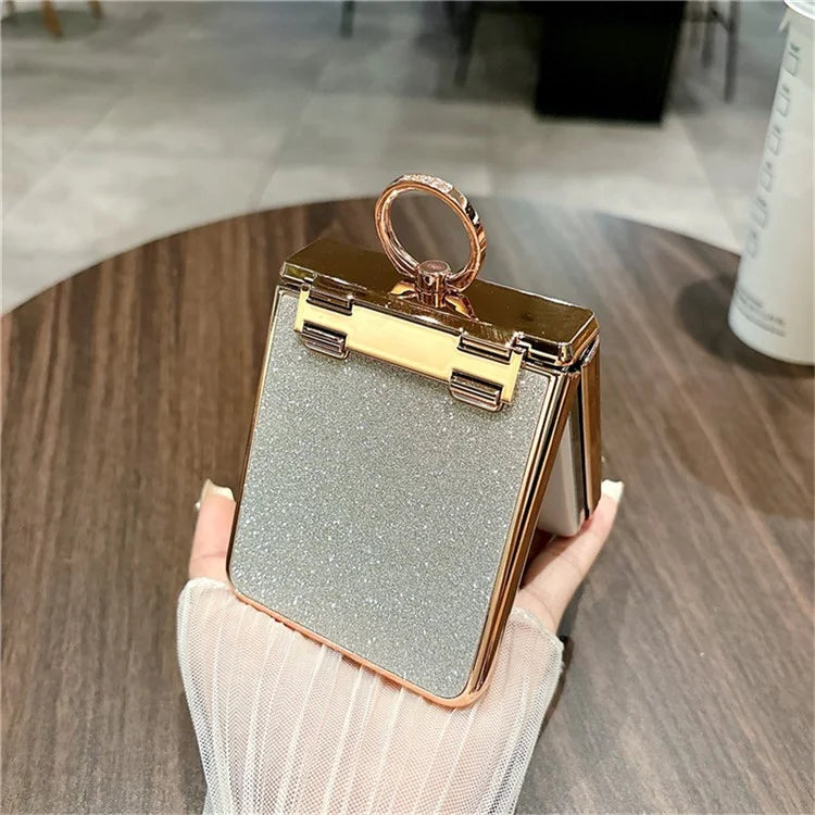 For Huawei nova Flip 5G Case Glitter Design Rhinestone Decor Hard PC Phone Cover