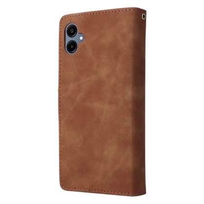 For Samsung Galaxy A06 Case Zipper Wallet Multiple Card Slots Leather Phone Cover