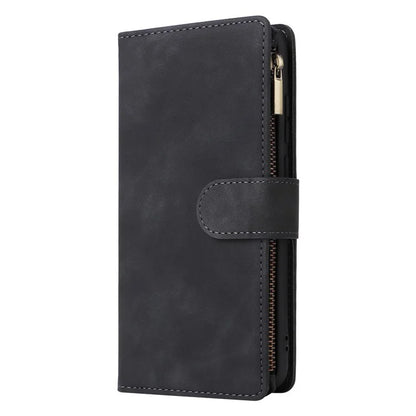 For Samsung Galaxy A06 Case Zipper Wallet Multiple Card Slots Leather Phone Cover