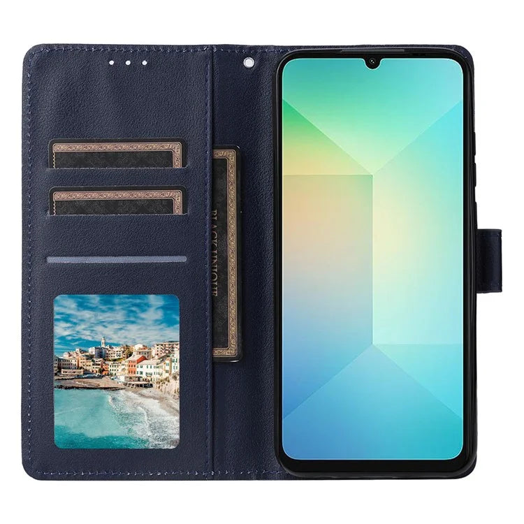 For Samsung Galaxy A06 Case Wallet Stand View PU Leather Phone Cover